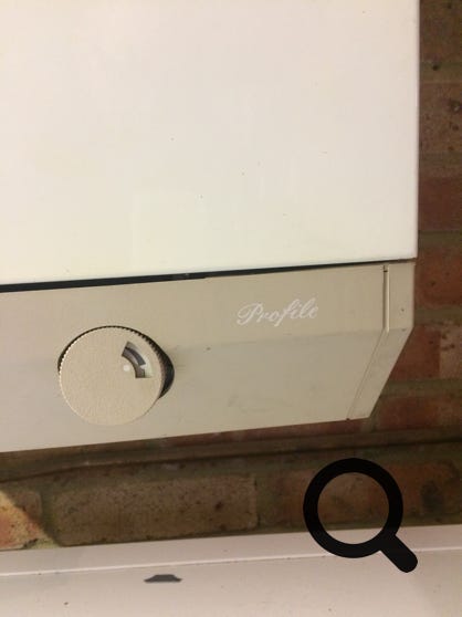 Potterton Netaheat Profile name label "Profile"